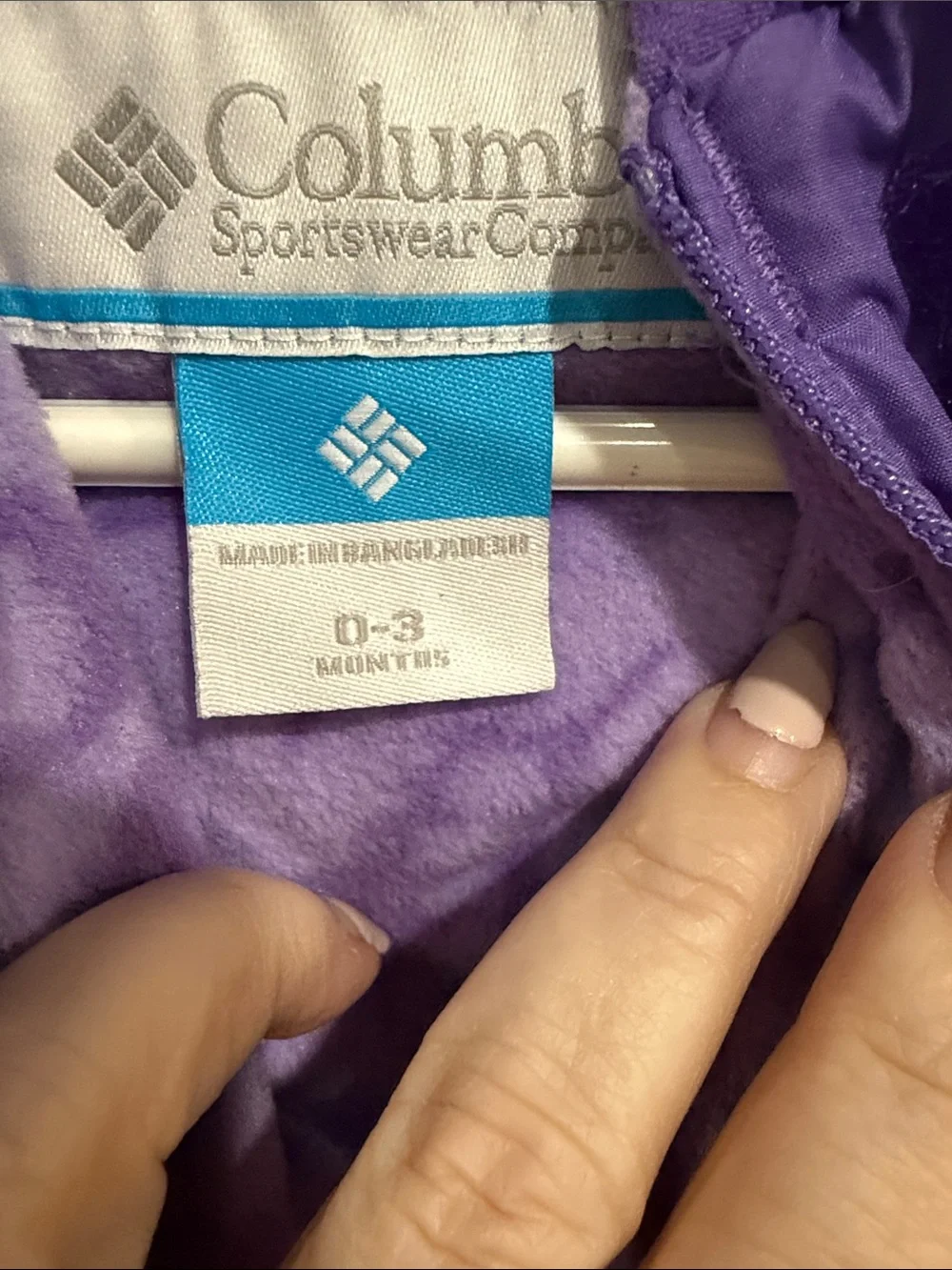 Columbia Purple Infant Puffer Bunting
